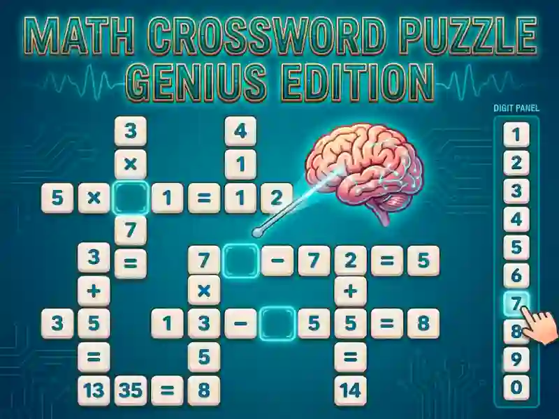 Math Crossword Puzzle Genius Edition — joc online gratuit