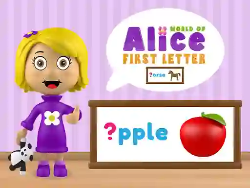 World of Alice First Letter — gratis online game