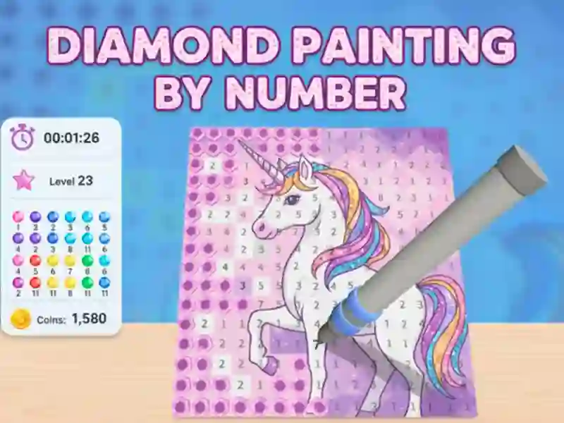 Diamond Painting by Number — لعبة مجانية اون لاين