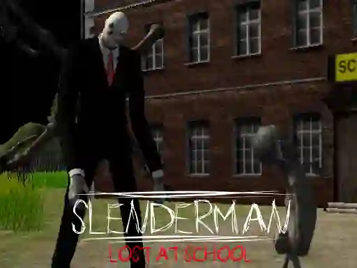 Slenderman Lost at School — online hra zdarma