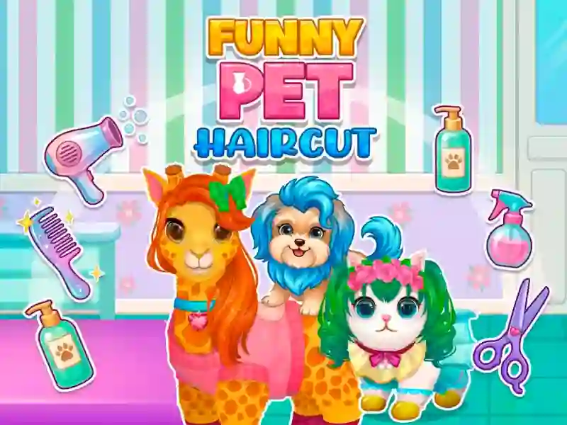 Funny Pet Haircut — bezplatná online hra