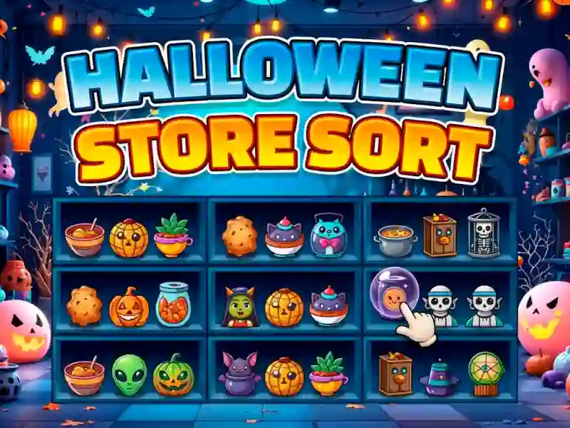 Halloween Store Sort — online hra zdarma