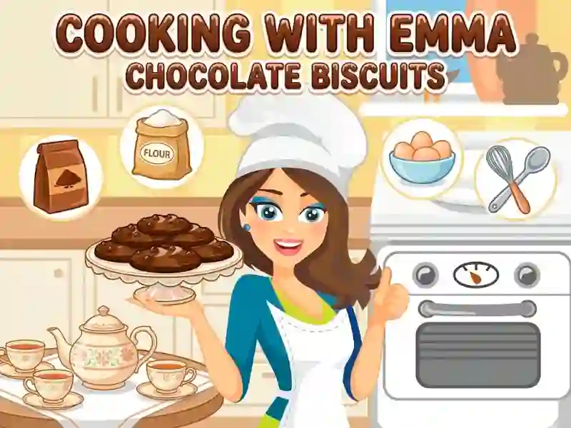 Cooking with Emma Chocolate Biscuits — bezplatná online hra