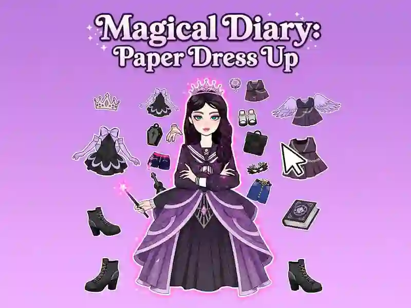 Magical Diary: Paper Dress Up — nemokamas žaidimas internete