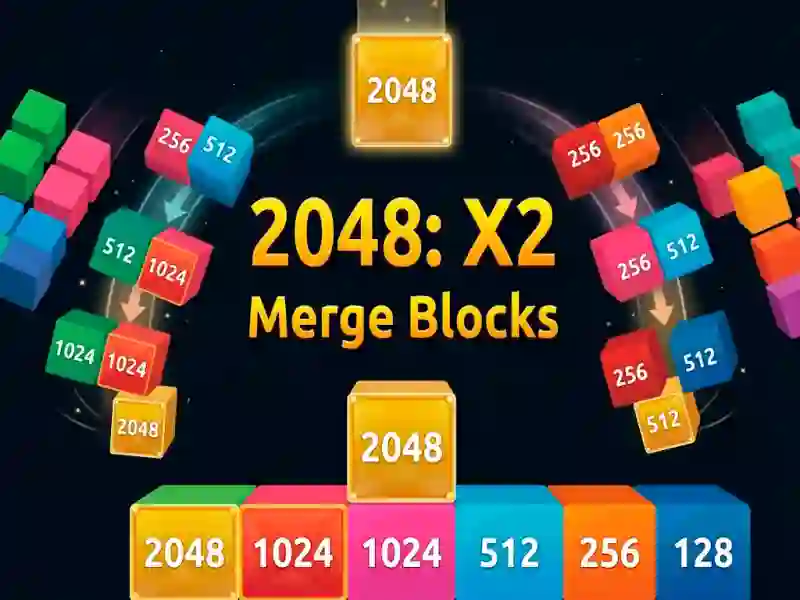 2048 X2 Merge Blocks — online hra zdarma