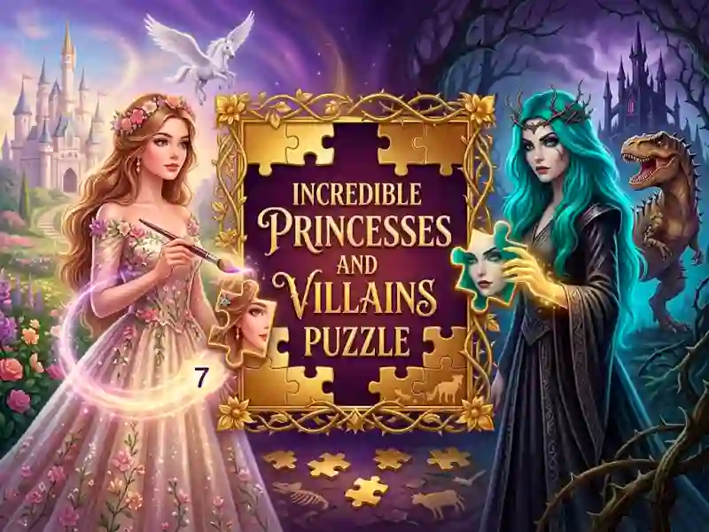 Incredible Princesses and Villains Puzzle — безплатна онлайн игра