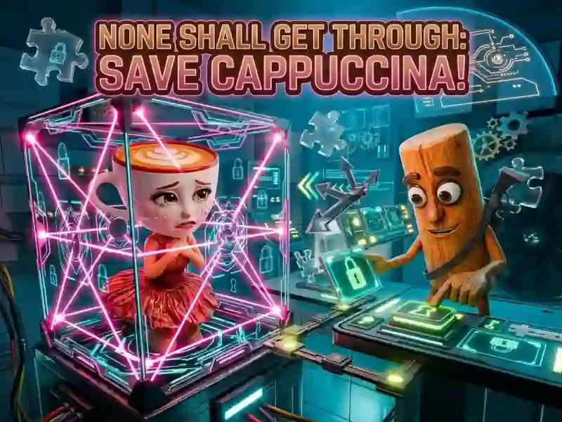 None Shall Get Through: Save Cappuccina! — free online game