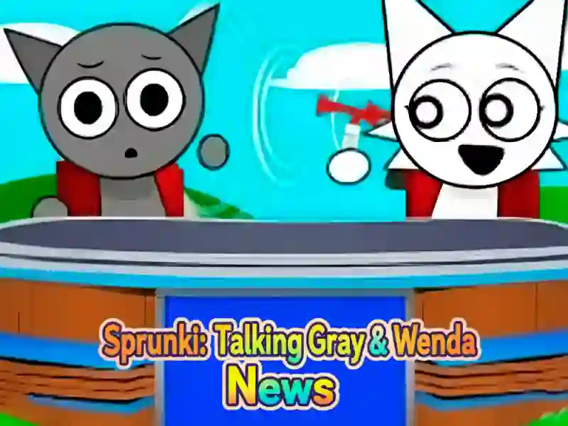 თამაში Sprunki: Talking Gray & Wenda News ონლაინ