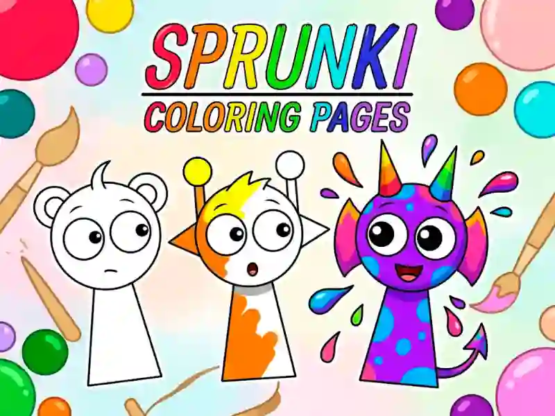 Sprunki Coloring Pages — darmowa gra online