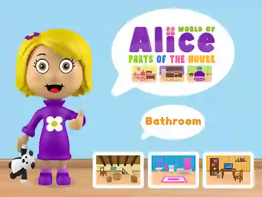 World of Alice Parts of the House — لعبة مجانية اون لاين
