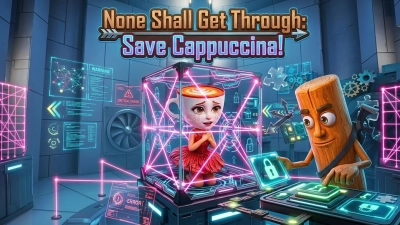 None Shall Get Through: Save Cappuccina! — free online game